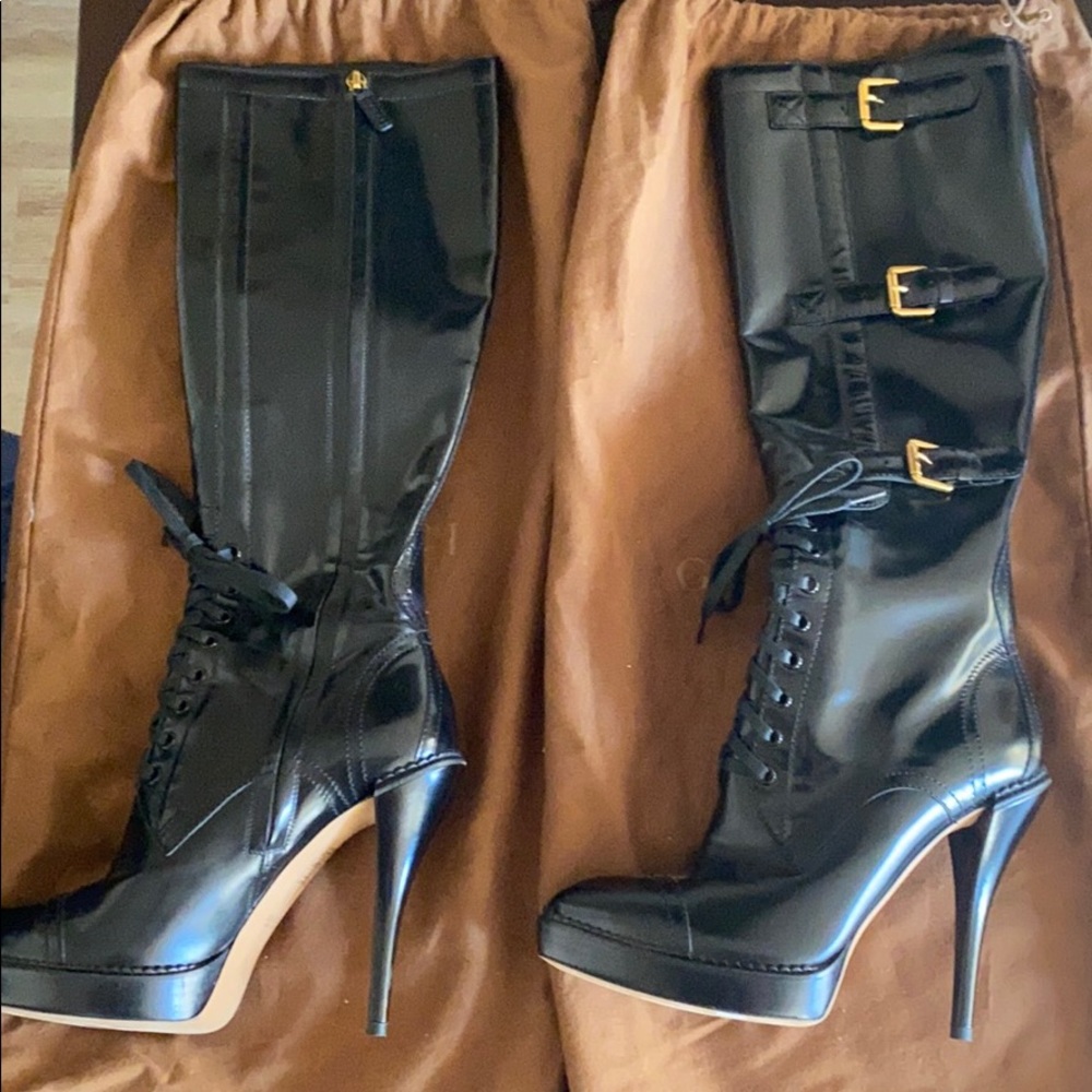 Gucci lace up riddle boots - Picture 3 of 4